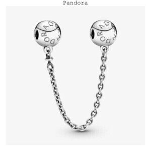 Pandora Logo Safety Chain Charm
